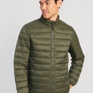 Old Navy • Men's Water Resistant Narrow Channel Heritage Green Puffer Jacket XL